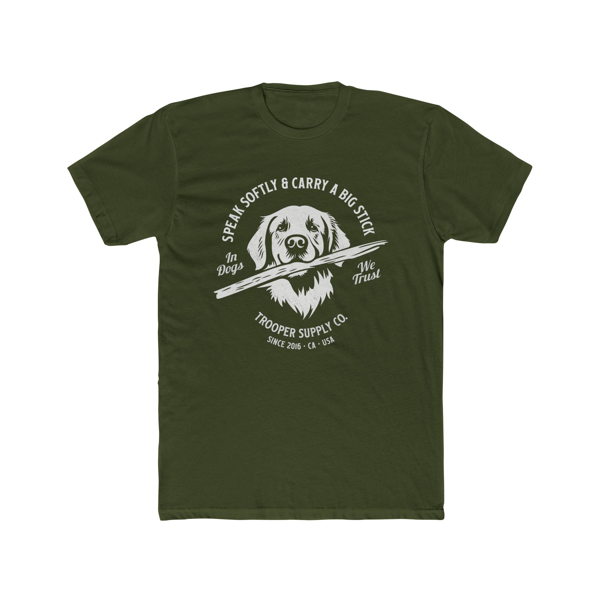 Golden Retriever Tee - Speak Softly and Carry A Big Stick