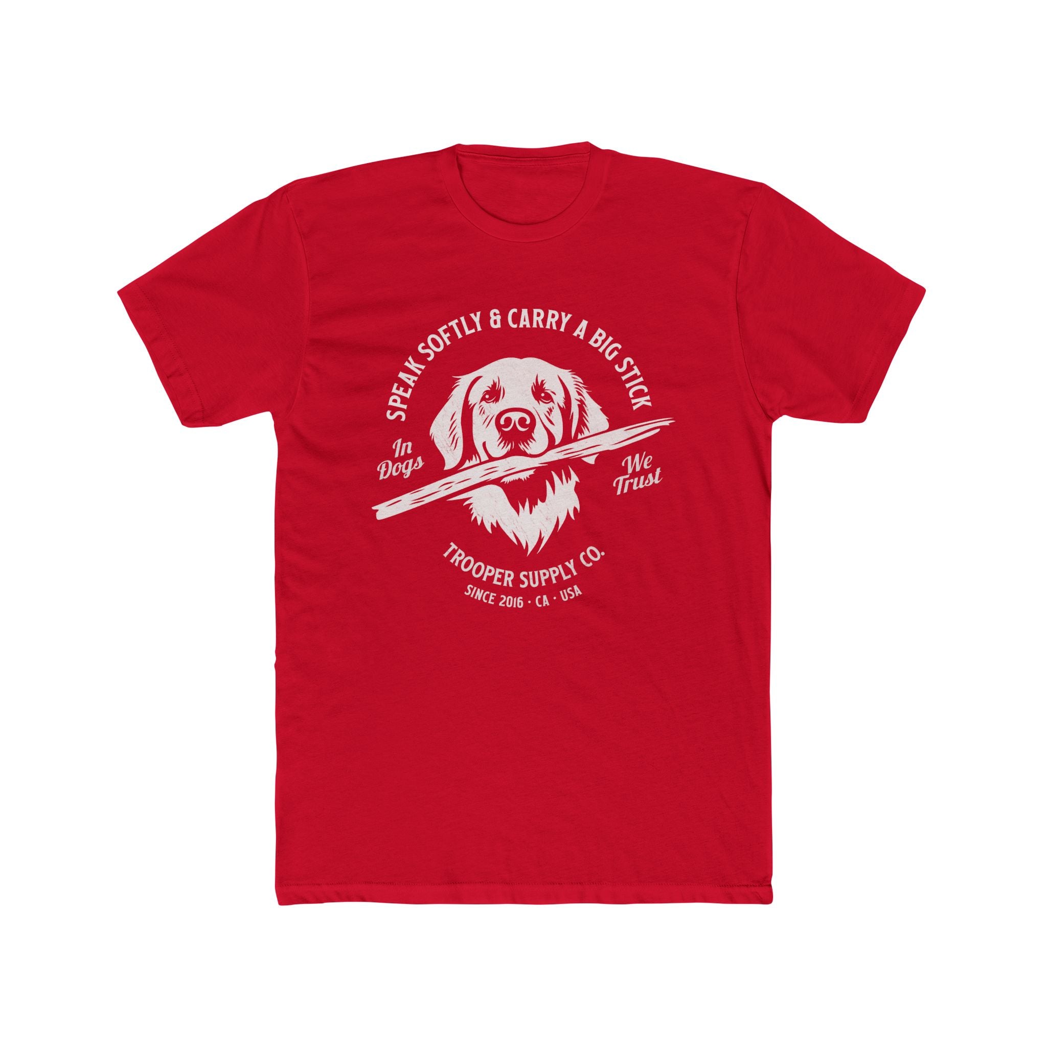 Golden Retriever Tee - Speak Softly and Carry A Big Stick