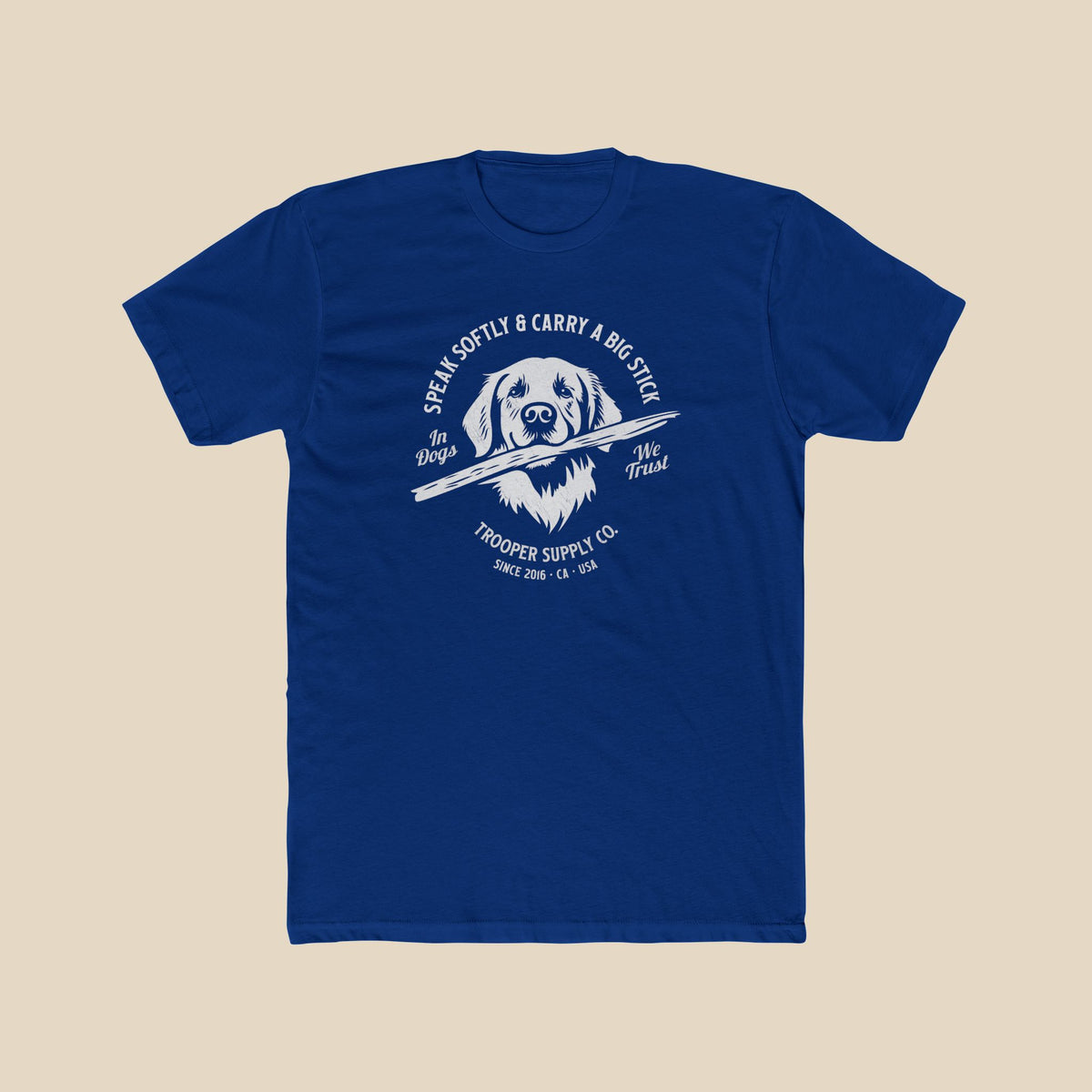 Golden Retriever Tee - Speak Softly and Carry A Big Stick