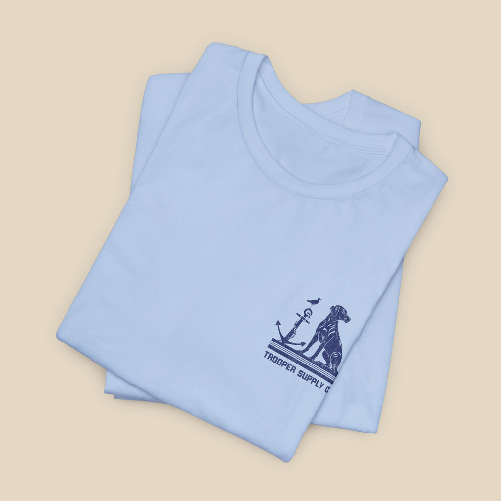 Salty Dogs Welcome - Canine Graphic Tee - Unisex Short Sleeve