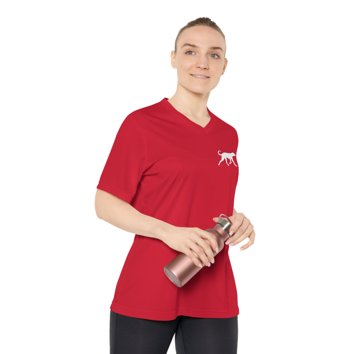 Loyal To The Bone - Women's Performance V-Neck Gym Workout T-Shirt