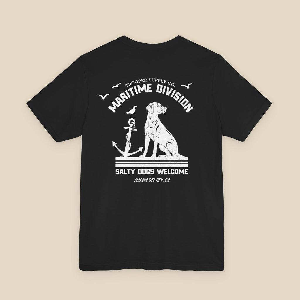 Salty Dogs Welcome - Canine Graphic Tee - Unisex Short Sleeve