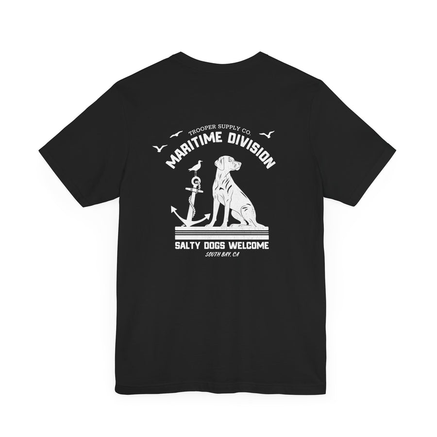 Maritime Division - Salty Dogs - Unisex Jersey Short Sleeve Canine Graphic Tee