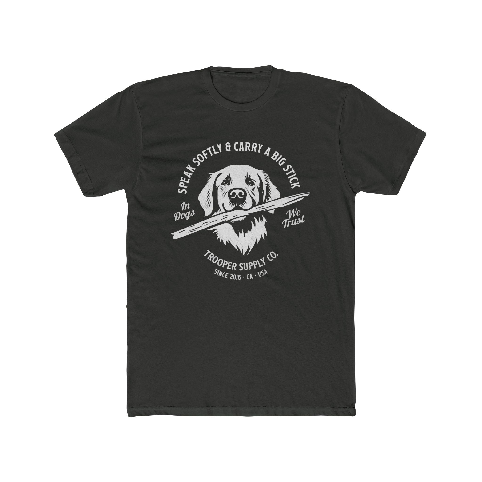 Golden Retriever Tee - Speak Softly and Carry A Big Stick