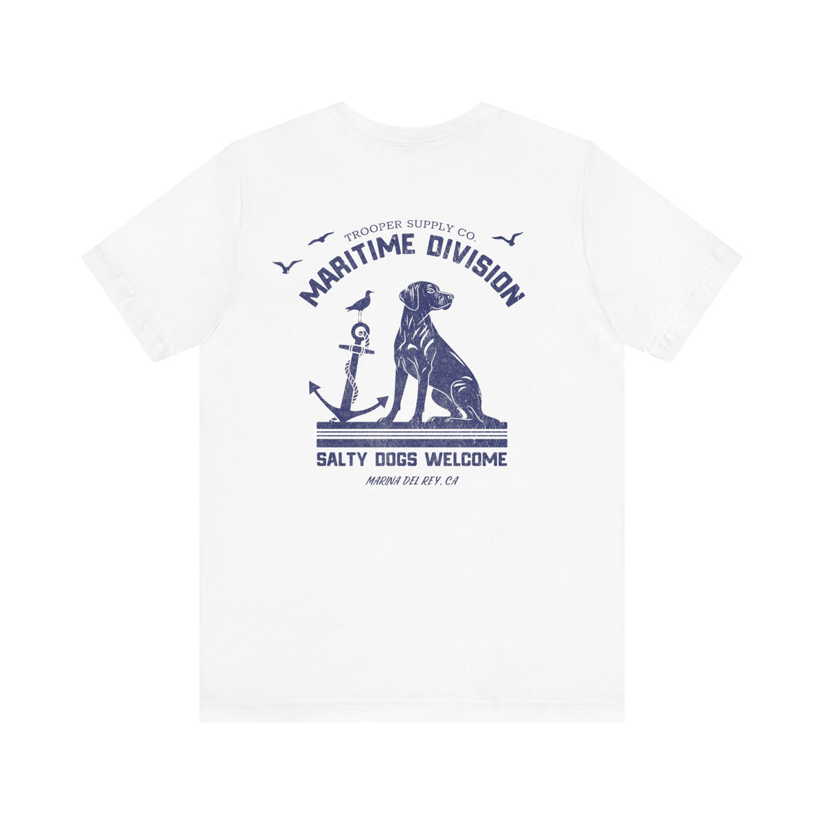 Salty Dogs Welcome - Canine Graphic Tee - Unisex Short Sleeve