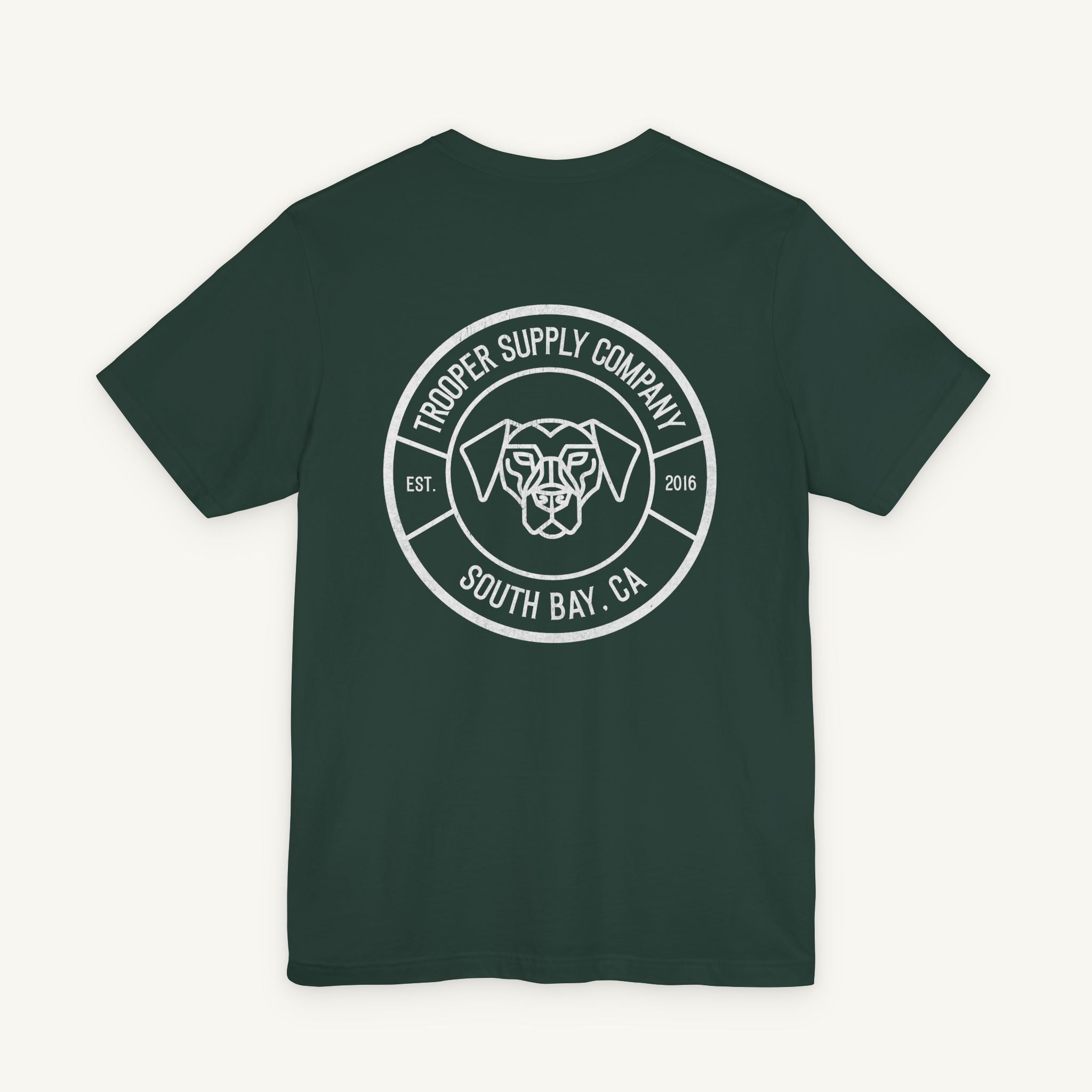 Trooper Supply Co. Logo Tee — South Bay Dog Graphic T-Shirt