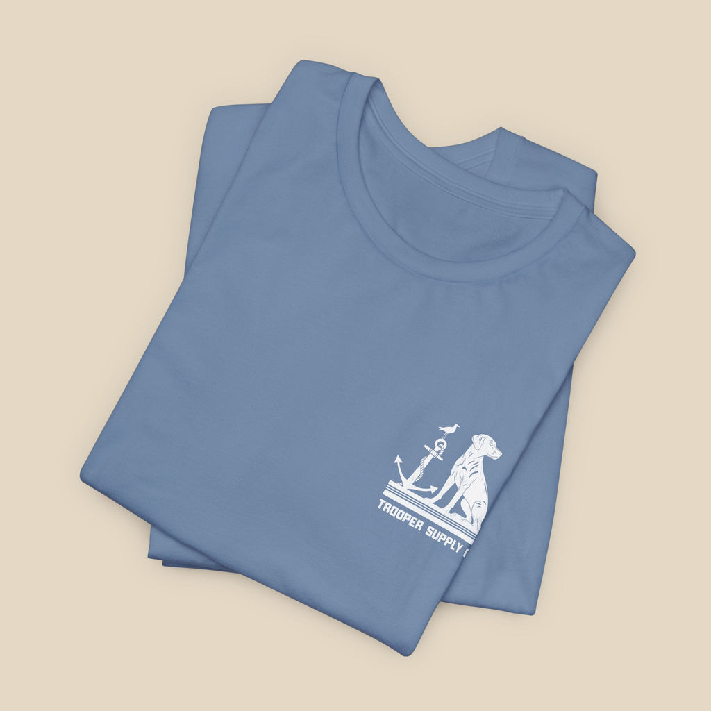 Salty Dogs Welcome - Canine Graphic Tee - Unisex Short Sleeve