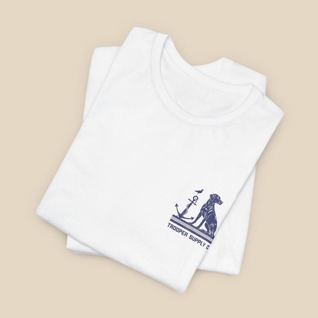 Salty Dogs Welcome - Canine Graphic Tee - Unisex Short Sleeve