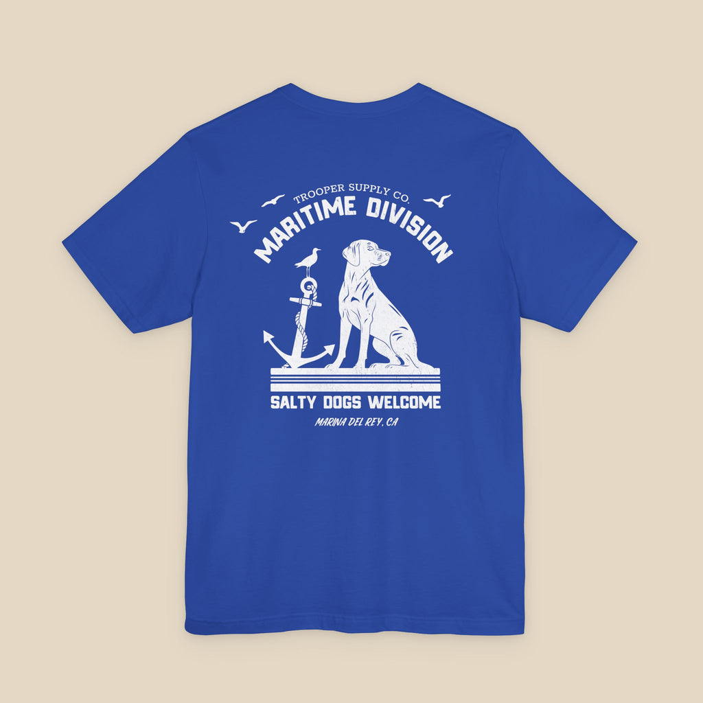 Salty Dogs Welcome - Canine Graphic Tee - Unisex Short Sleeve