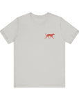 Saw Mill - Short Sleeve Vintage-Style Canine Lumberjack Graphic Tee - Back Print With Front Brand Emblem