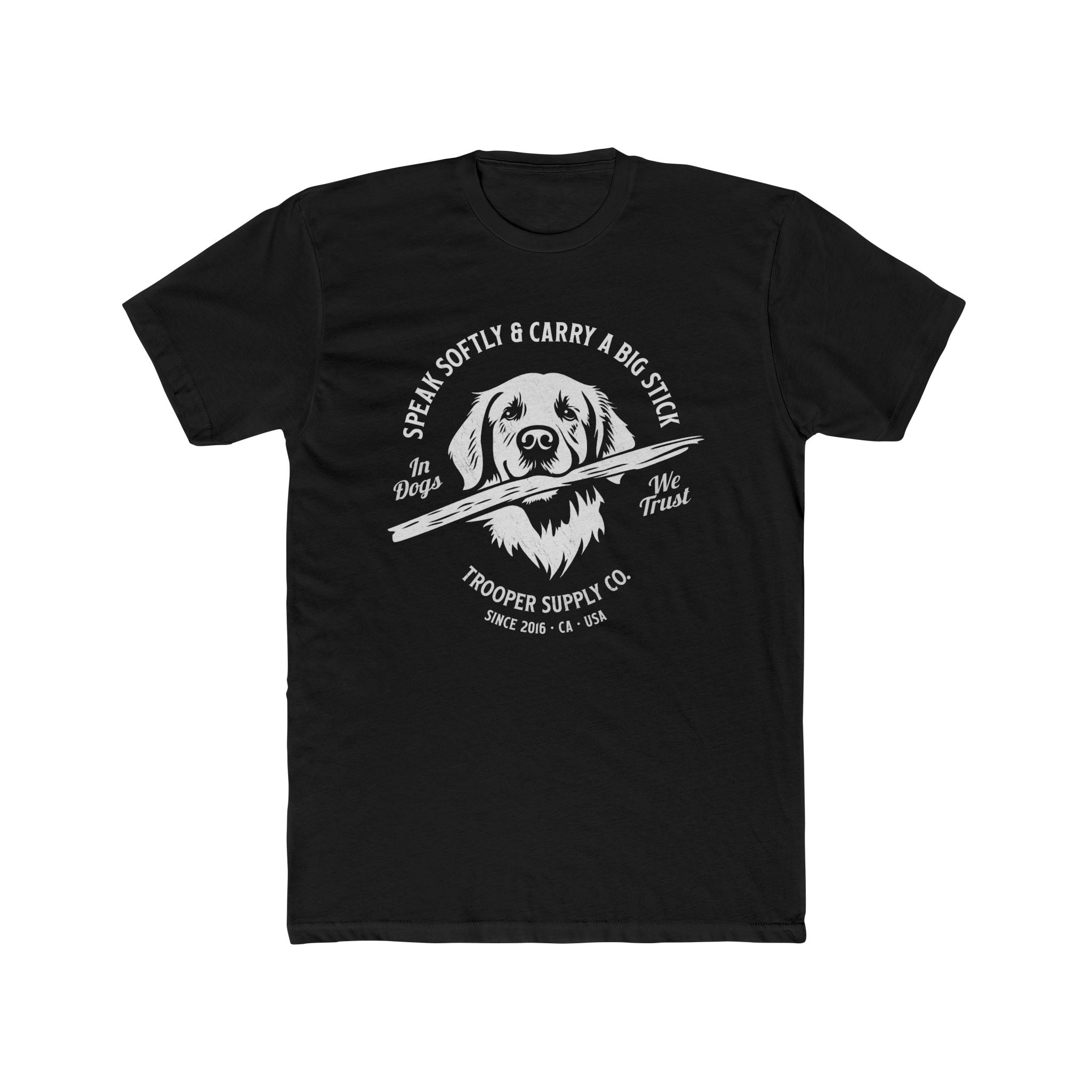 Golden Retriever Tee - Speak Softly and Carry A Big Stick