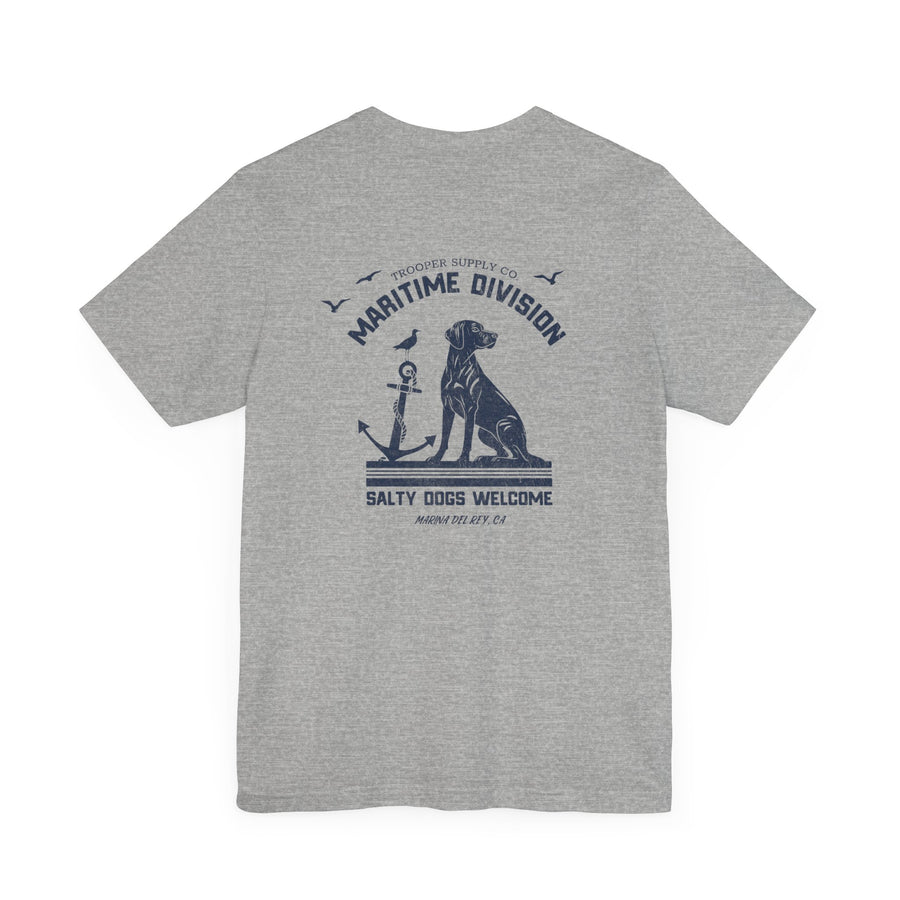 Maritime Division - Salty Dogs - Unisex Jersey Short Sleeve Canine Graphic Tee